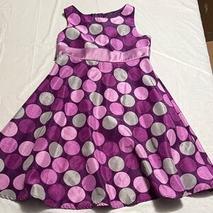 Ashley Ann Purple and Pink Polka Dot Formal Easter Dress